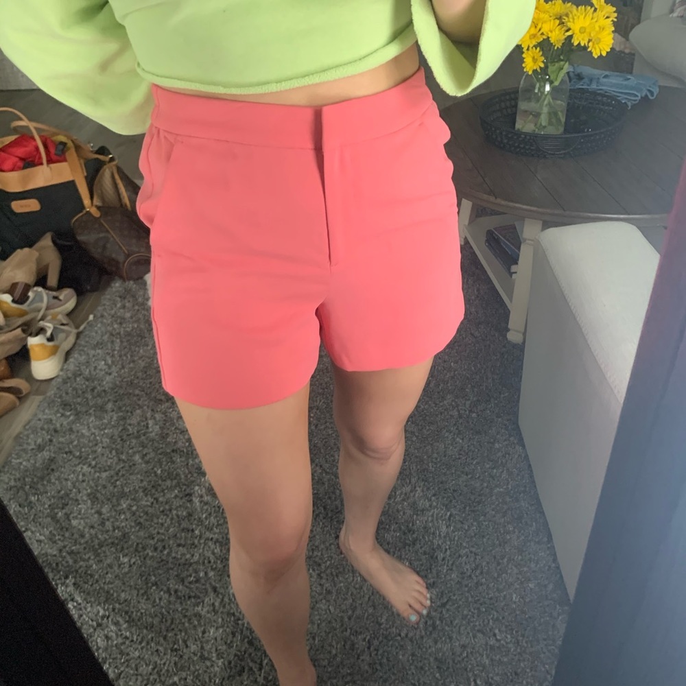 Pink High Waisted Shorts